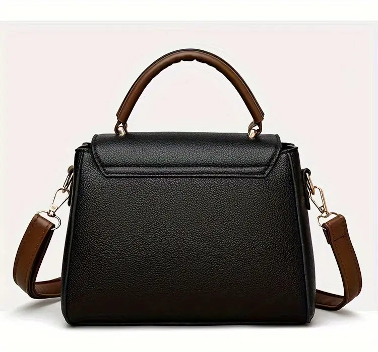 Casual Style Crossbody Bag for Women with Adjustable Strap, Solid Color, Magnet Closure