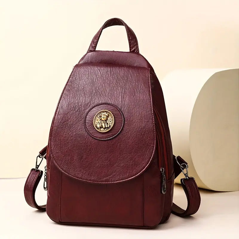 Retro Women's backpack with adjustable backpack style suitable for daily wear or work use