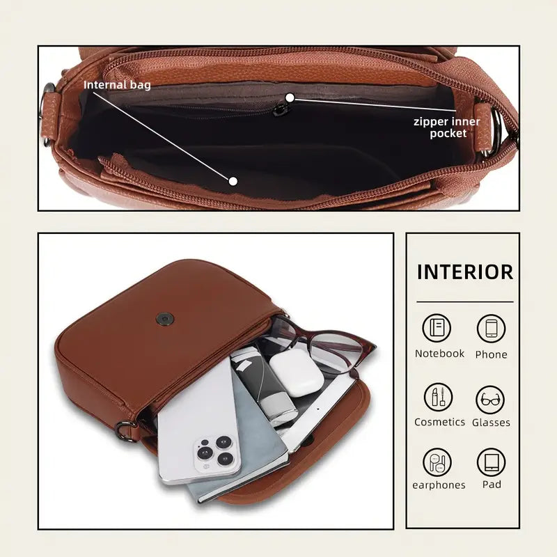 Premium Bohemian Crossbody Bag for Women – Elegant Ethnic-Style Shoulder Bag with Matching Card Holder