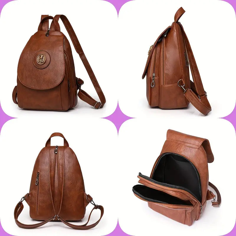 Retro Women's backpack with adjustable backpack style suitable for daily wear or work use