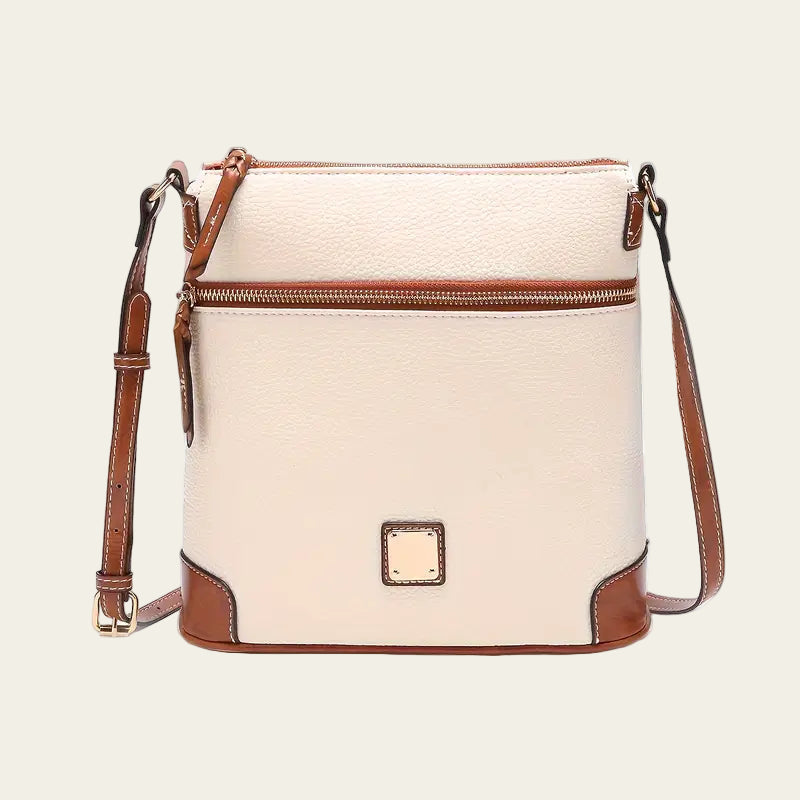 Retro Messenger Bag For Women, Simple Vegan Leather Purse, Classic Style Shoulder Bag