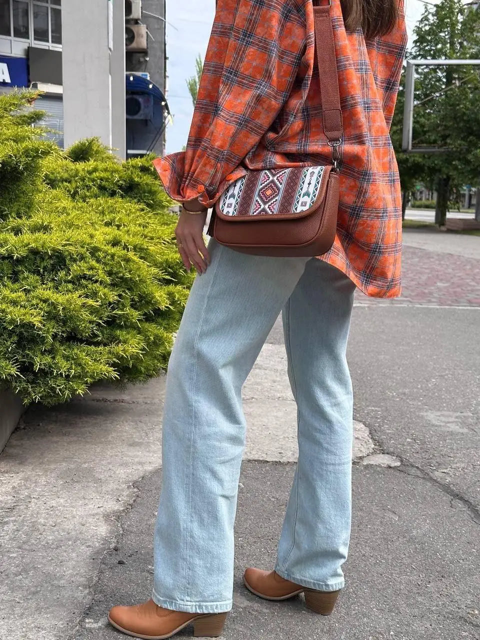 Premium Bohemian Crossbody Bag for Women – Elegant Ethnic-Style Shoulder Bag with Matching Card Holder