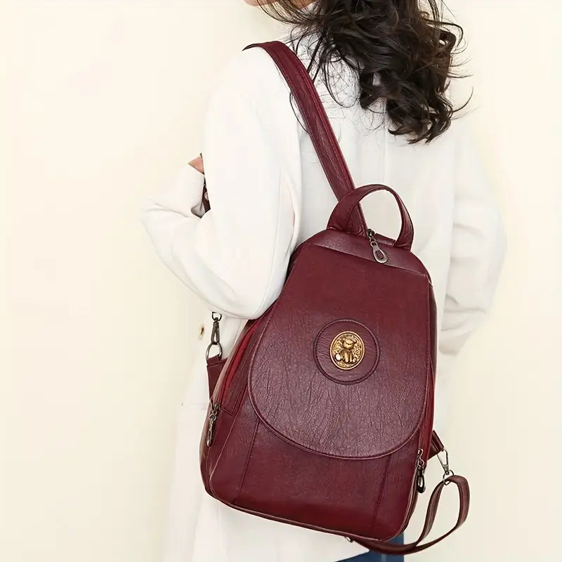 Retro Women's backpack with adjustable backpack style suitable for daily wear or work use