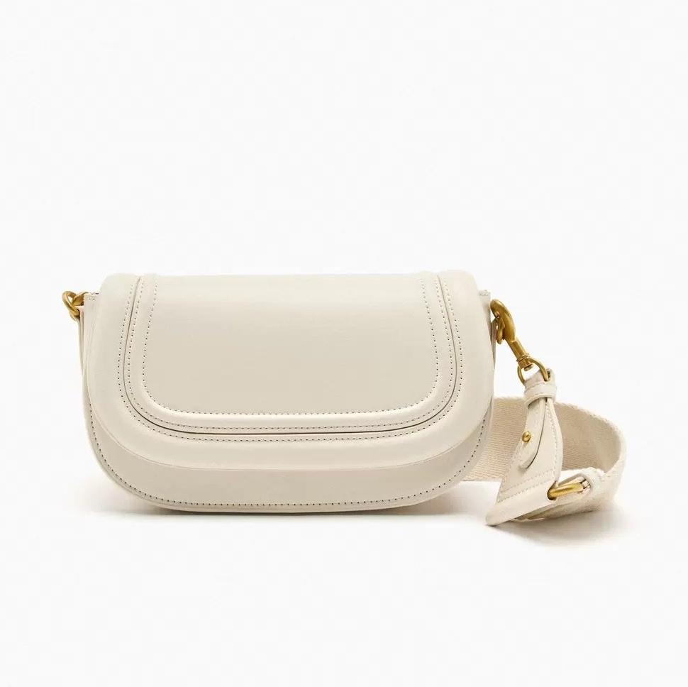 Stylish Crossbody Bag | Adjustable Wide Strap and Multiple Zippers