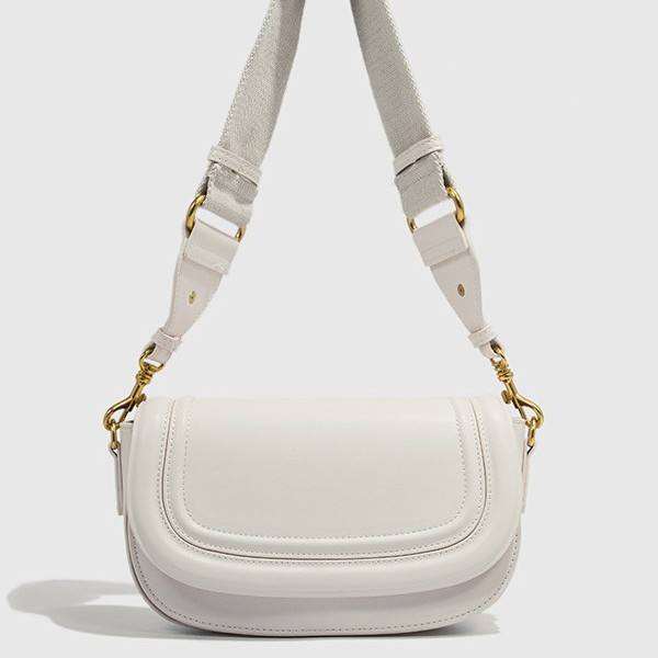 Stylish Crossbody Bag | Adjustable Wide Strap and Multiple Zippers