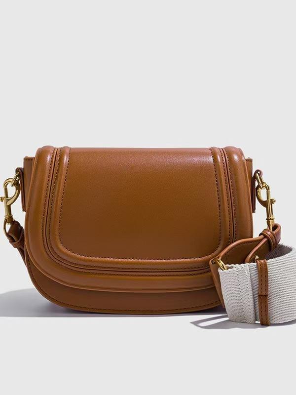 Stylish Crossbody Bag | Adjustable Wide Strap and Multiple Zippers