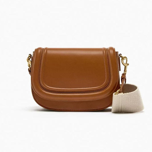 Stylish Crossbody Bag | Adjustable Wide Strap and Multiple Zippers