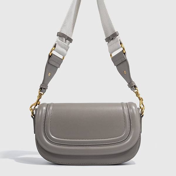 Stylish Crossbody Bag | Adjustable Wide Strap and Multiple Zippers