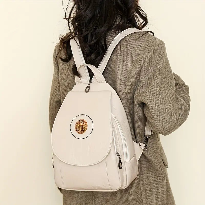 Retro Women's backpack with adjustable backpack style suitable for daily wear or work use